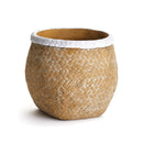 NAPA Home & Garden, BASKETWEAVE DRUM POT SMALL,DS203