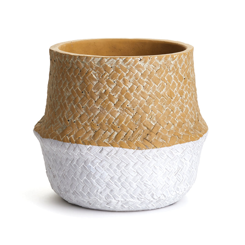 NAPA Home & Garden, BASKETWEAVE BELLY POT LARGE,DS204