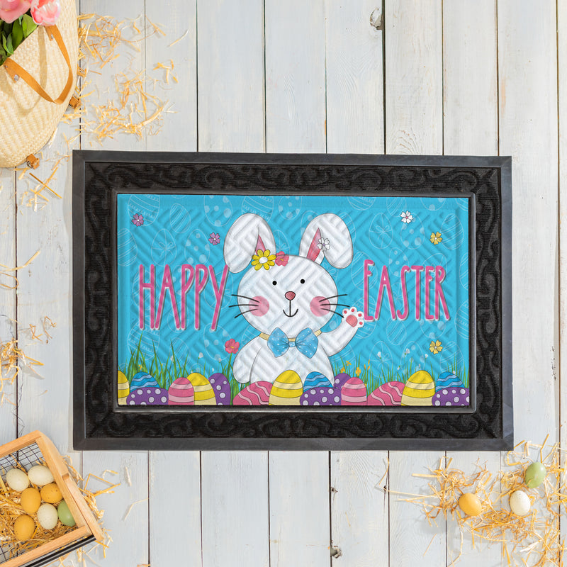 Bowtie Bunny Embossed Mat