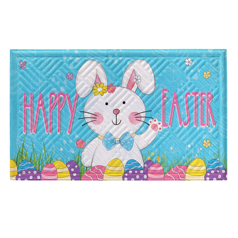 Bowtie Bunny Embossed Mat