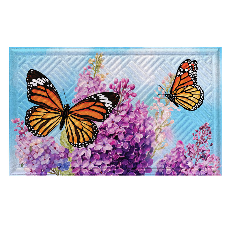 Lilac & Butterfly Embossed Mat