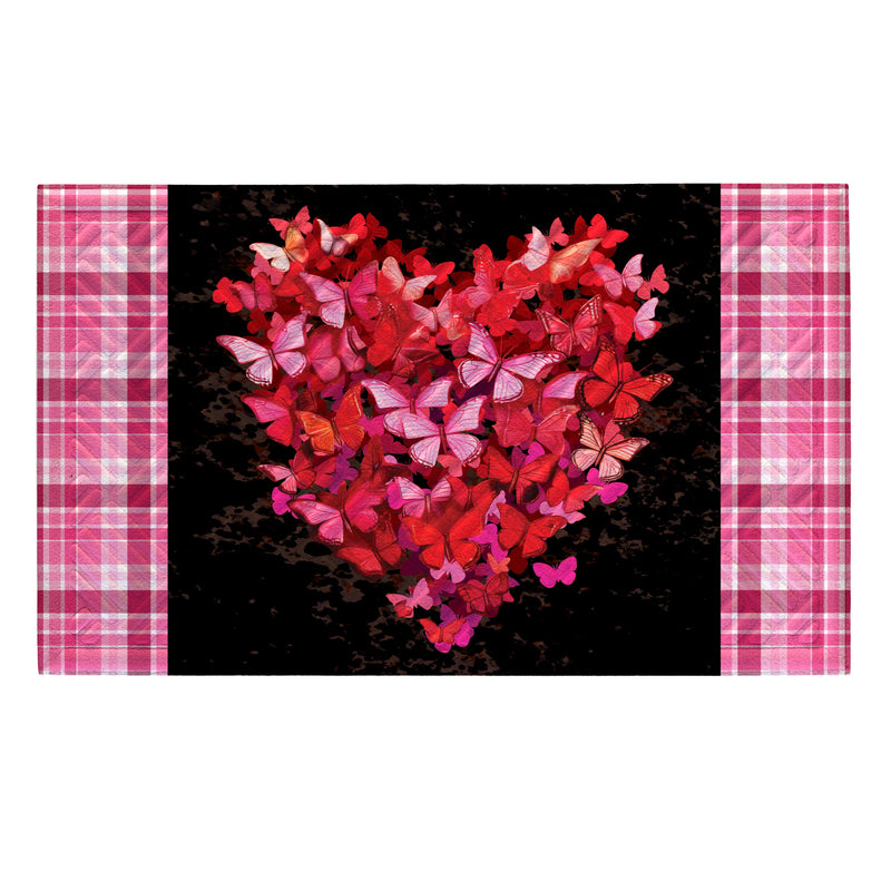 Butterfly Heart Embossed Mat