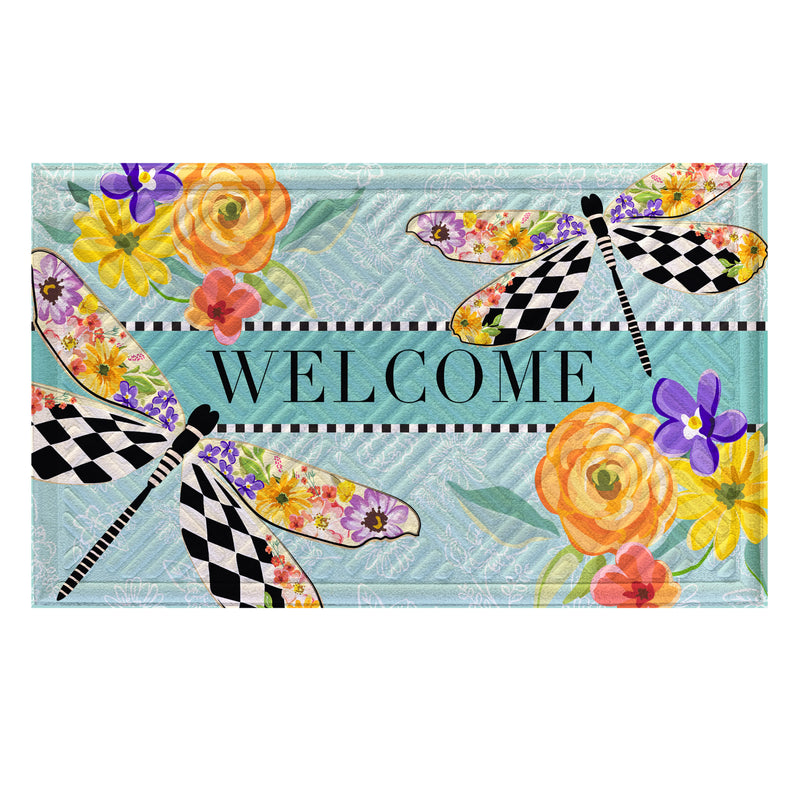 Courtly Check Dragonfly Embossed Mat