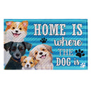 Home Is Where The Dog Is Embossed Mat