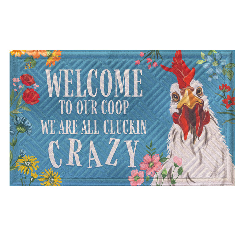 Petal & Plow Crazy Coop Embossed Mat