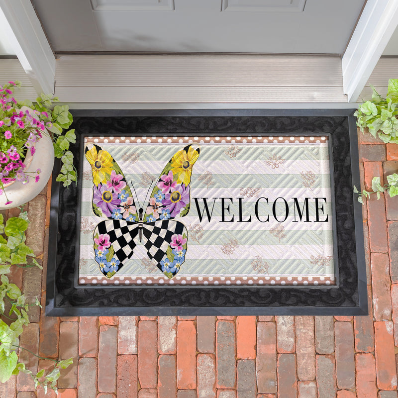 Courtly Check Butterfly Embossed Mat