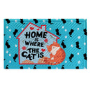 Home Is Where The Cat Is Embossed Mat