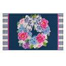 Chinoiserie Bow Floral Wreath Embossed Mat