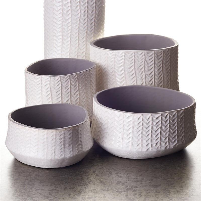 FRASIER LOW POTS ST/2 WHITE