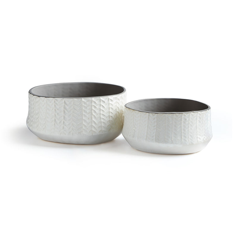 FRASIER LOW POTS ST/2 WHITE