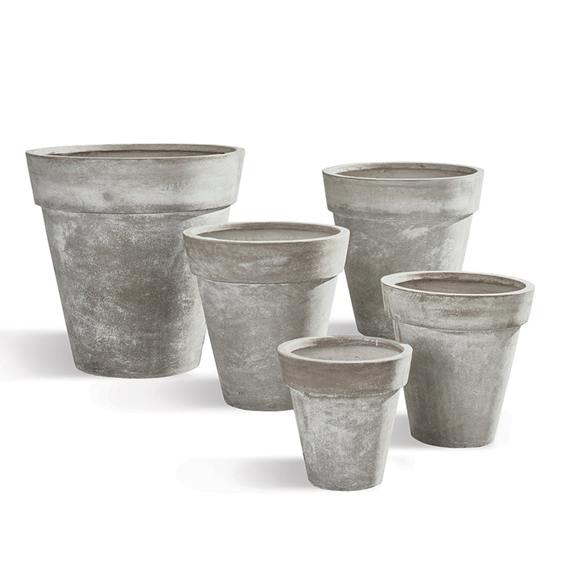 NAPA Home & Garden, FIBRECLAY BROMLEY POTS, SET OF 5,FC556SD