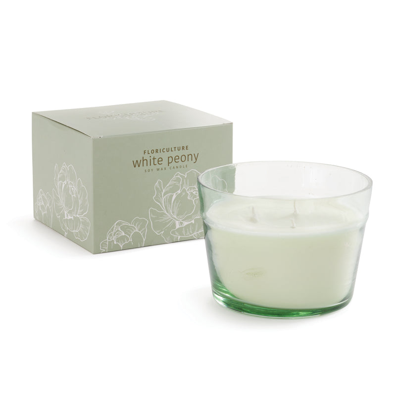 NAPA Home & Garden, FLORICULTURE SOY WAX CANDLE, WHITE PEONY,FT405