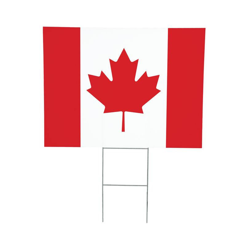Canada Strong True North Yard Sign, Flag, 24"x18"
