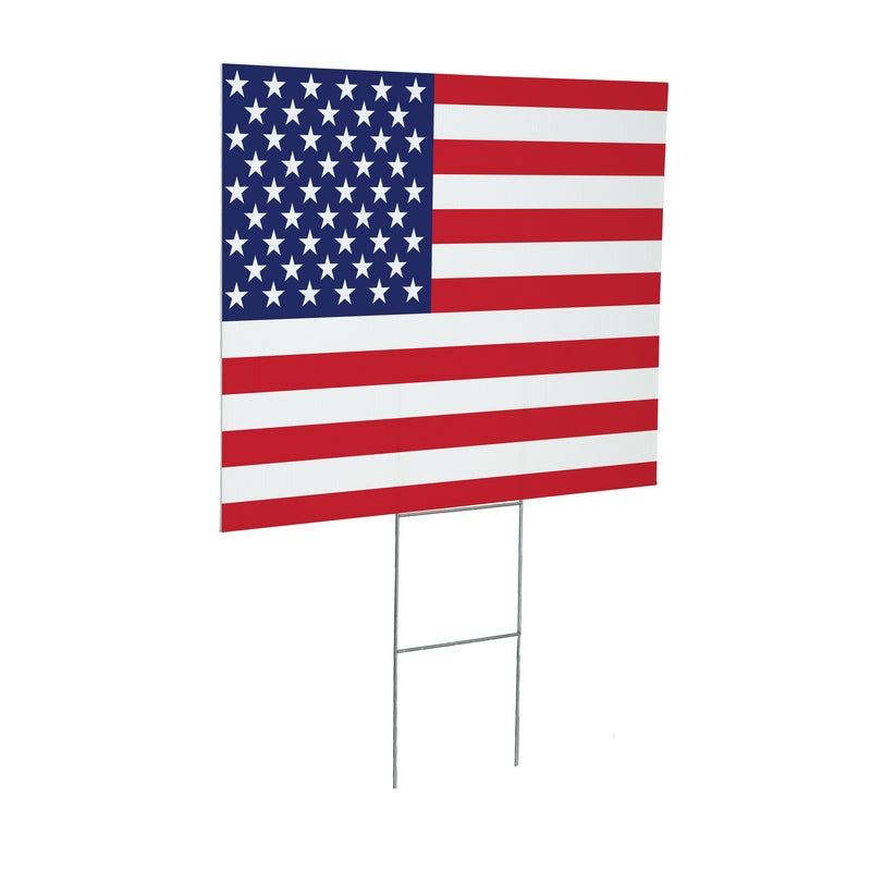 American Classic Stars & Stripes Yard Sign, Flag, 24"x18"