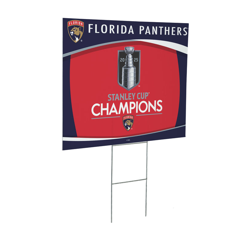 Florida Panthers, Stanley Cup 2025 Champions Cororplast Yard Sign