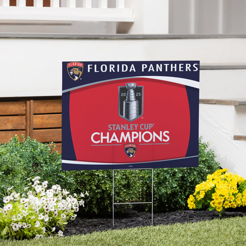 Florida Panthers, Stanley Cup 2025 Champions Cororplast Yard Sign