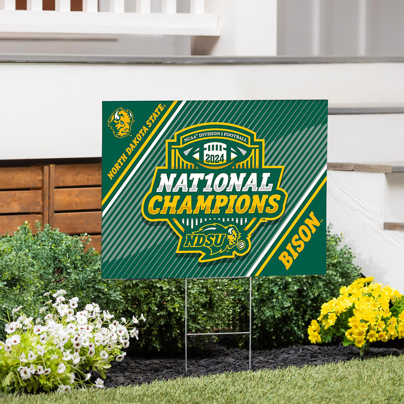 North Dakota State University FCS Champions Cororplast Yard Sign