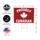 Canada Strong Vintage Yard Sign, "Proudly Canadian", 24"x18"