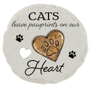 Memorial Garden Stone, Pawprints On Our Hears, Asst of 2