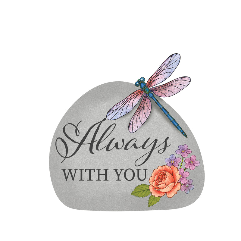 Memorial Garden Stone, Butterfly and Dragonfly Tiding Stone, Asst of 3