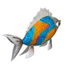 Metal Gradient Fish Garden Statue, 12.5"H