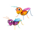Metal Colorful Flying Insect Garden Statue, 2 Asst., 7"H
