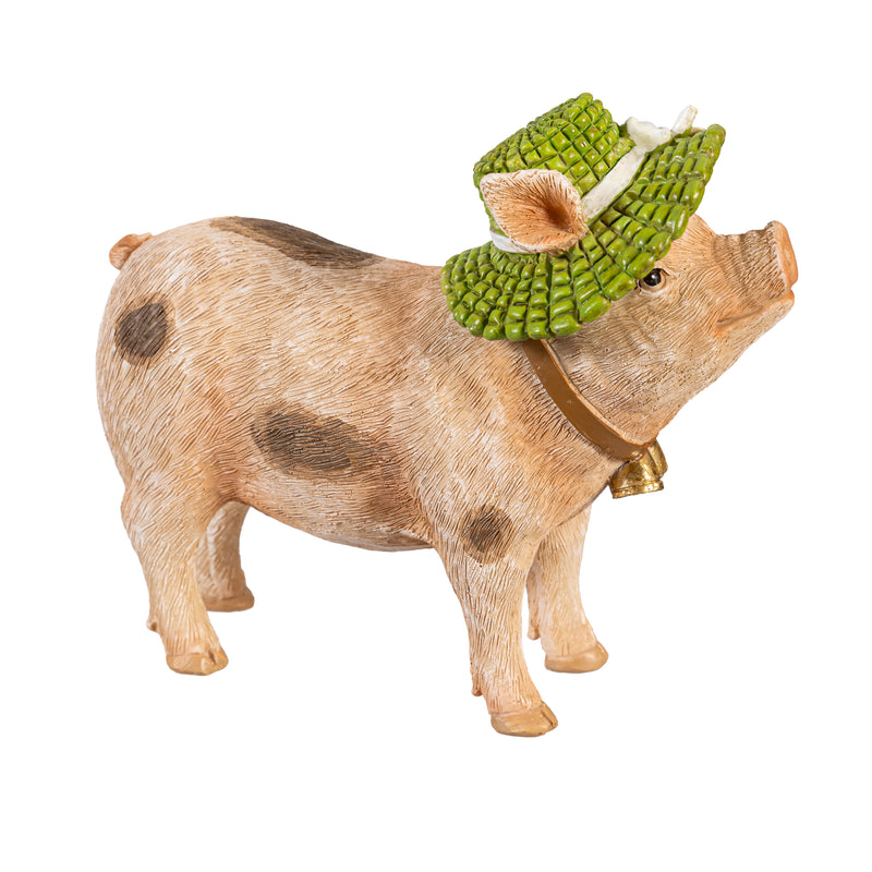 Petal & Plow Garden Statue, Resin Fancy Farm Animals Statue, 3 Asst., 5.5"H