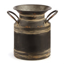 Napa Home Garden,  PARIS VINTAGE 12" TIN JUG RSTD BLK,h413mbk