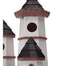 Three Tower Castle Birdhouse with Dragon Weathervane