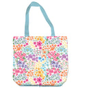 Bunny Blooms Tote Foldable Compact,  Floral Ditsy, 15.5"L x 4.5"W x 16.5"H