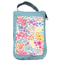 Bunny Blooms Tote Foldable Compact,  Floral Ditsy, 15.5"L x 4.5"W x 16.5"H