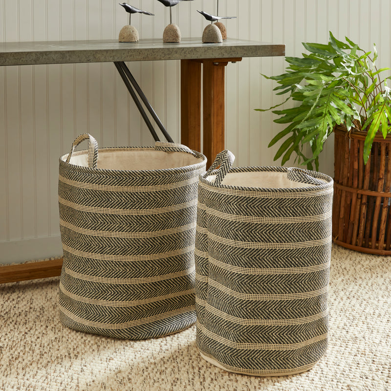 NAPA Home & Garden, MARLEIGH ROUND BASKETS, SET OF 2,HU407