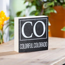 State Wooden Plock Colorado 6x6"