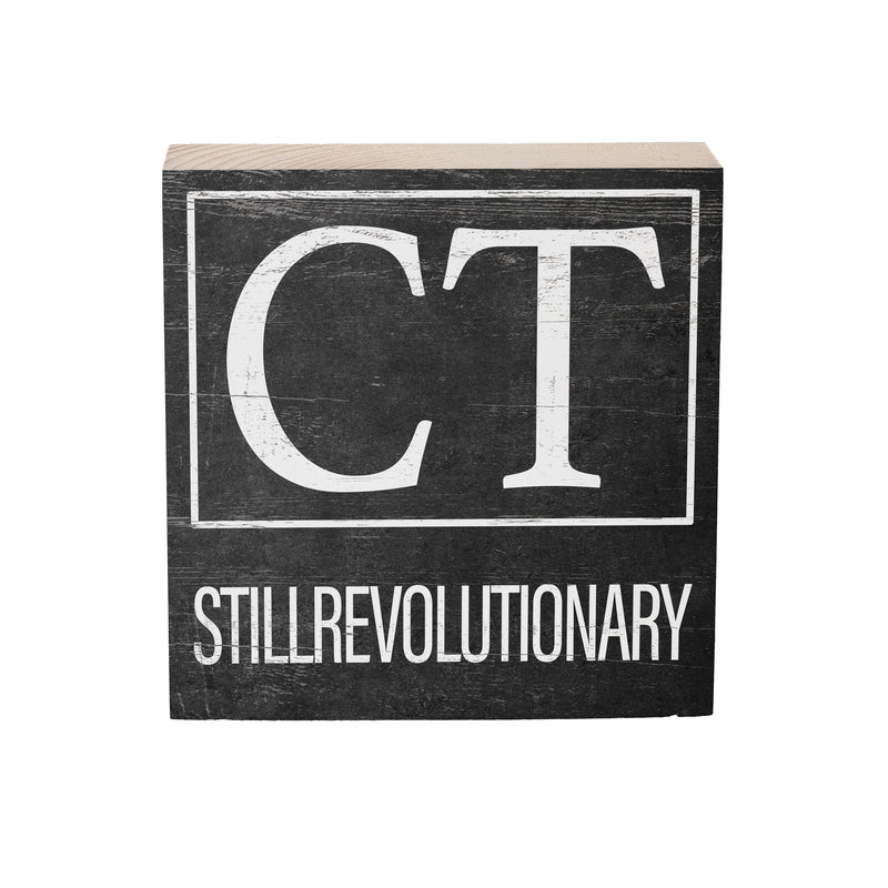 State Wooden Plock Connecticut 6x6"