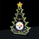 Pittsburgh Steelers NFL Football Holiday Tree Desklite LED Decor