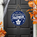 Toronto Maple Leafs Halloween Round Door Décor with Hanging Rope, 18x18