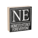 State Wooden Plock Nebraska 6x6"