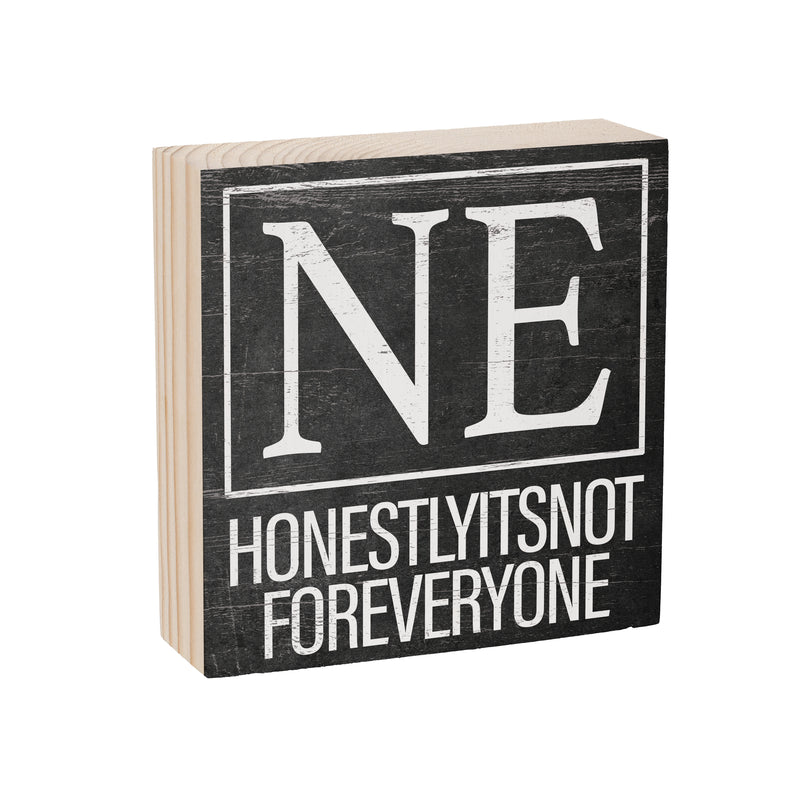 State Wooden Plock Nebraska 6x6"