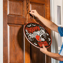 Cleveland Browns Halloween Round Door Décor with Hanging Rope, 18x18