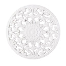 Blue Coastal Indoor Wall Decor, Wood, White Patterned Round Wall Art, Asst of 2