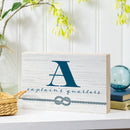 Coastal Wooden Plock Monogram Captain 12x8" A A