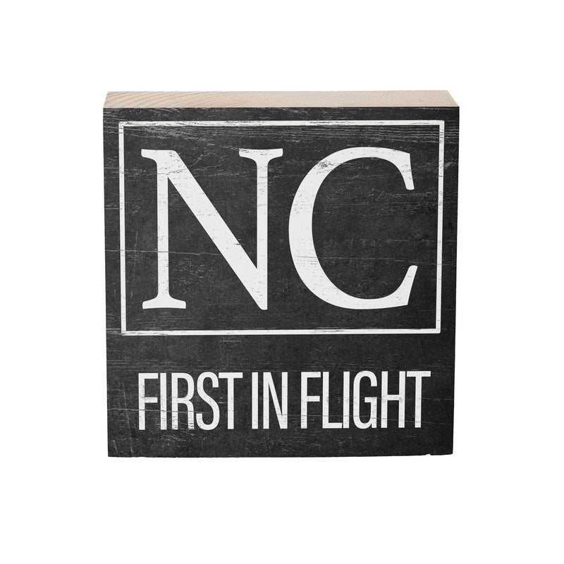 State Wooden Plock North Carolina 6x6"