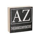 State Wooden Plock Arizona 6x6"