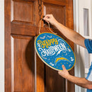 Los Angeles Chargers Halloween Round Door Décor with Hanging Rope, 18x18