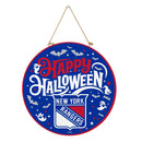 New York Rangers Halloween Round Door Décor with Hanging Rope, 18x18