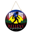 New York Rangers Bigfoot Round Door Décor with Hanging Rope, 18x18
