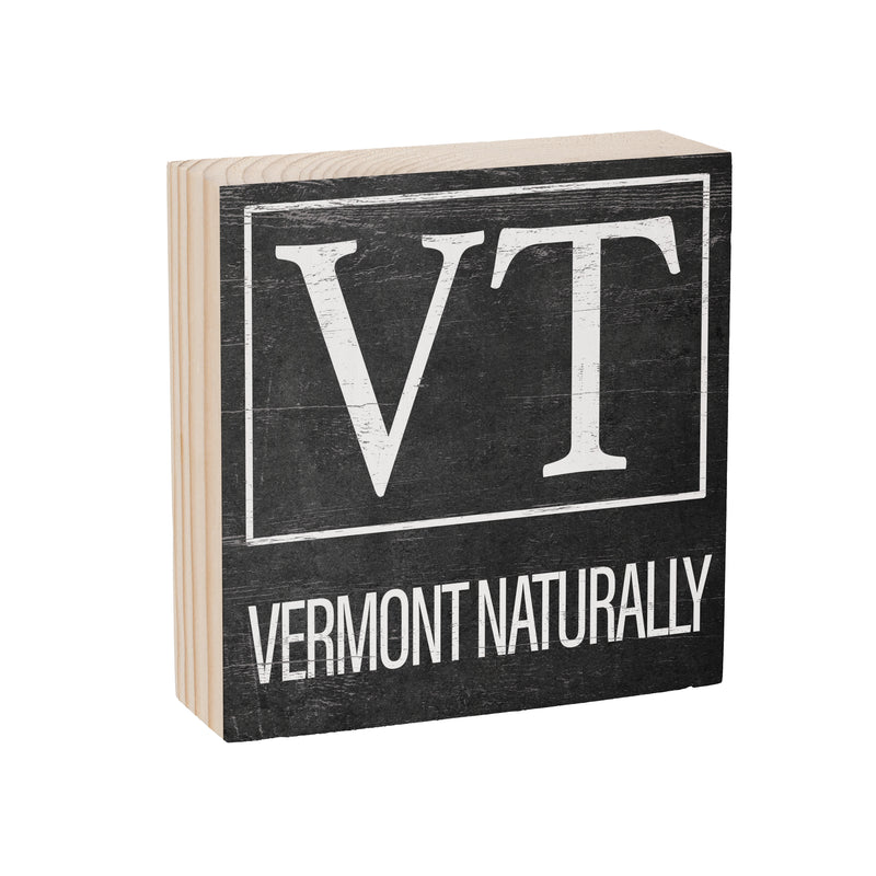 State Wooden Plock Vermont 6x6"