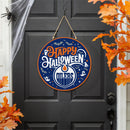 Edmonton Oilers Halloween Round Door Décor with Hanging Rope, 18x18