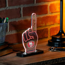 San Francisco 49ers NFL Football Foam Finger Desklite LED Decor