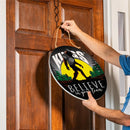 Los Angeles Kings Bigfoot Round Door Décor with Hanging Rope, 18x18